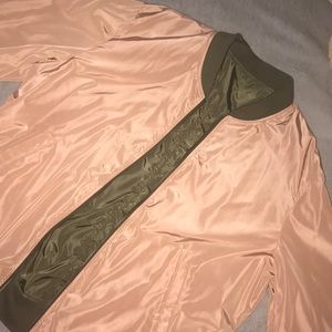 Reversible boyfriend bomber jacket